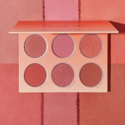 پالت رژگونه 6 رنگ نارنجی فلورال فلاش شیگلم Sheglam Floral Flush Blush Palette