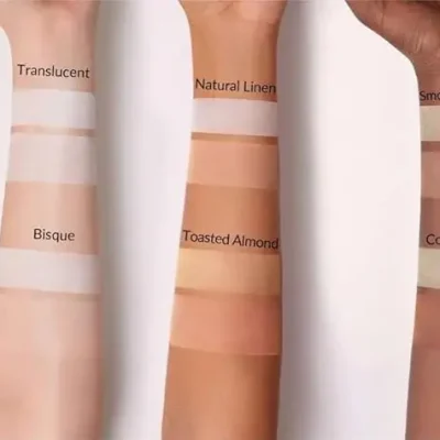 پودر فیکس دو منظوره شیگلم صورت و زیر چشم رنگ Natural Linen نارنجی