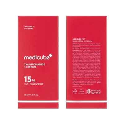 سرم روشن‌کننده و ضد لک TXA نیاسینامید مدی کیوب 30 میلی‌لیتر (Medicube TXA+Niacinamide Glow Facial Serum)