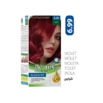 کیت رنگ مو زنانه فاقد سولفات و آمونیاک بیوتی شماره 6.99 رنگ VIOLET (شرابی) حجم 80 میل