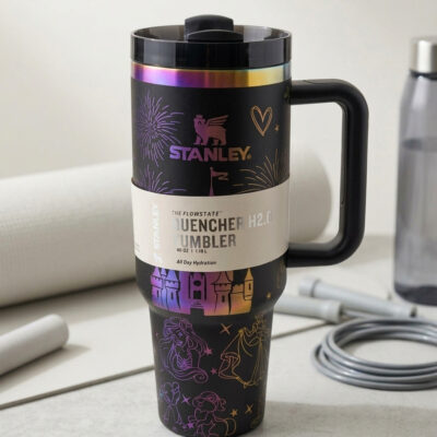 ماگ دسته دار طرح دار استنلی (STANLEY) حجم 1.18 لیتر (40 OZ) رنگ مشکی