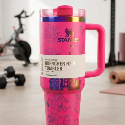 ماگ دسته دار طرح دار استنلی (STANLEY) حجم 1.18 لیتر (40 OZ) رنگ سرخابی