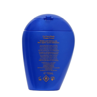 لوسیون ضد آفتاب صورت و بدن SPF50+ شیسیدو