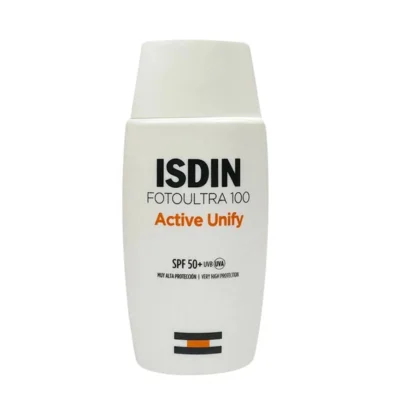 کرم ضدآفتاب بدون رنگ ایزدین SPF50 مدل FOTOULTRA 100 ACTIVE UNIFY ‌مناسب انواع پوست، حجم 50 میلی‌‌لیتر