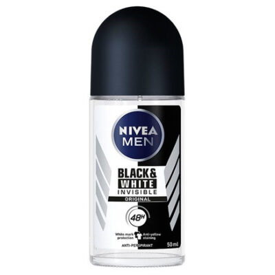 رول ضد تعریق مردانه نیوآ مدل invisible Black and white orginal حجم 50 میلی لیتر