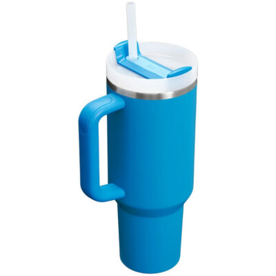 ماگ استنلی مدل Quencher Tumbler H2.0 کد 40oz گنجایش 1.18 لیتر رنگ ابی
