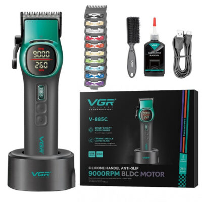 ماشین اصلاح موی سر و صورت شارژی وی جی ار مدل V-885C