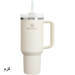 ماگ استنلی مدل Quencher Tumbler H2.0 کد 40oz گنجایش 1.18 لیتر رنگ کرم